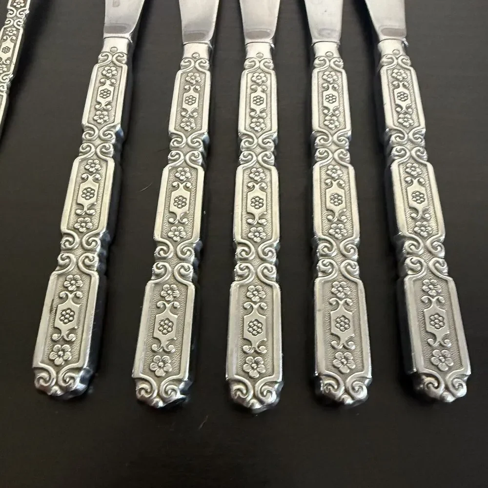 Oneida Heirloom Cube Stainless RAPHAEL Black Accent Serving Utensils &‎ Flatware